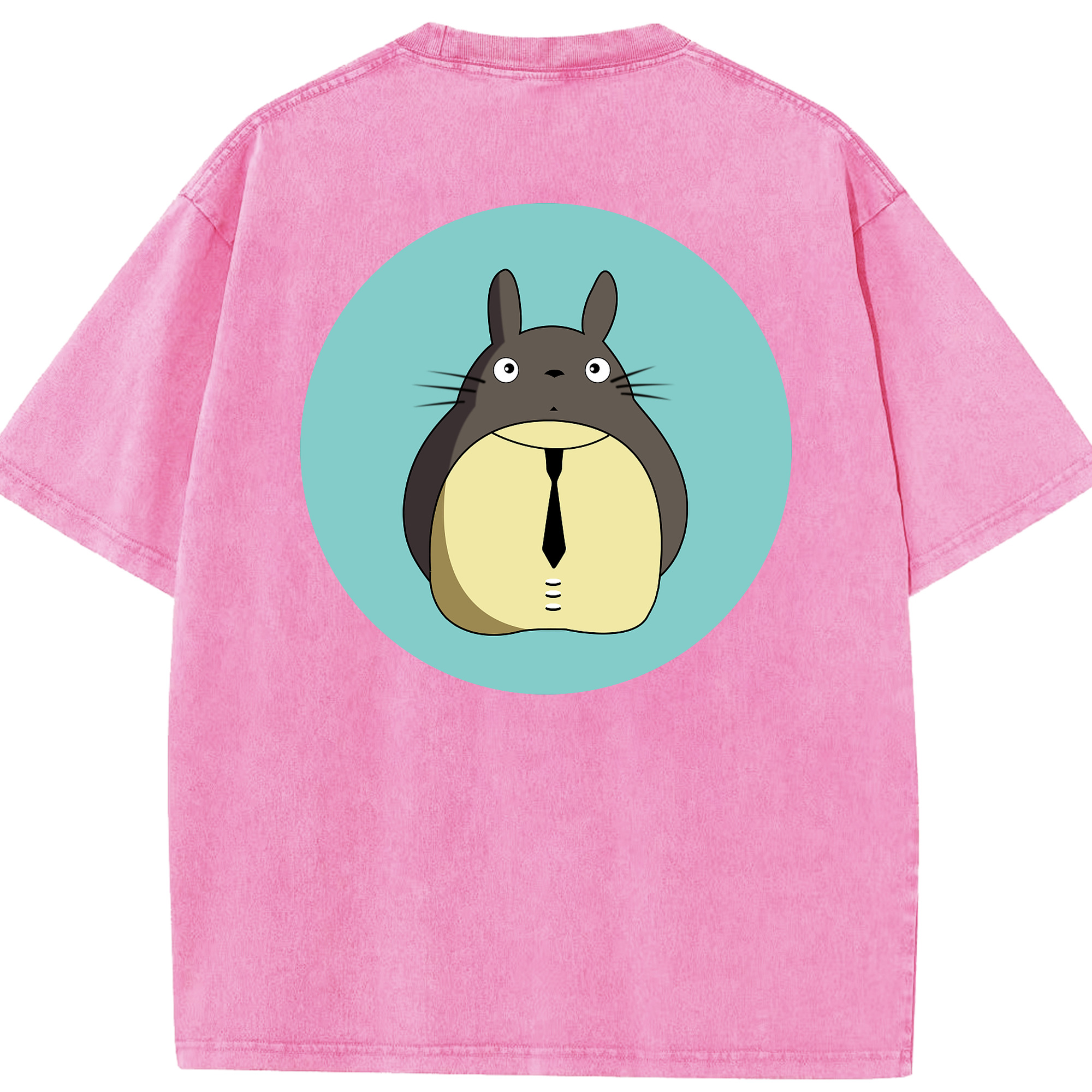 （画像用） となりのトトロ 草壁メイ 草壁サツキ My Neighbor Totoro Satsuki Kusakabe Mei Kusakabe 綿100% ヴィンテージ風 半袖Tシャツ（背面プリント）
